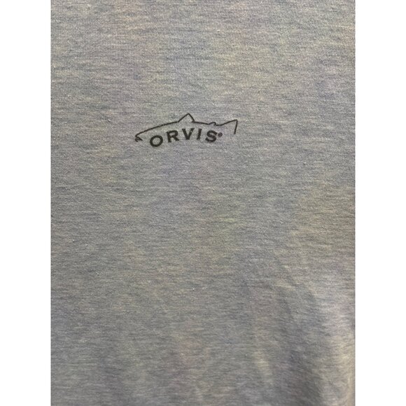 Orvis Lightweight Blue Half-Zip Pullover Shirt L - Picture 2 of 14